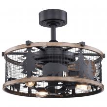  F0068 - Kodiak 21 in. W Ceiling Fan Oil Rubbed Bronze and Burnished Teak