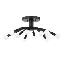  C2812-SBK - Tristan Semi Flush