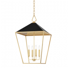  5718-GL/BK - 4 LIGHT MEDIUM PENDANT