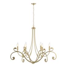  105055-SKT-86 - Bella 6 Arm Chandelier