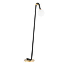  HL382401-AGB/BK - Whit Floor Lamp