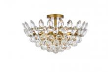  1105F18BR - Emilia 18 Inch Flush Mount in Brass