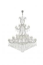  2800G120C/RC - Maria Theresa 84 Light Chrome Chandelier Clear Royal Cut Crystal