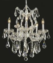  2801D20C/RC - Maria Theresa 6 Light Chrome Chandelier Clear Royal Cut Crystal