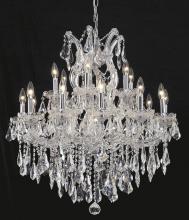 Elegant 2801D30C/RC - Maria Theresa 19 Light Chrome Chandelier Clear Royal Cut Crystal