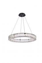  3503D26BK - Monroe 26 Inch LED Round Single Pendant in Black