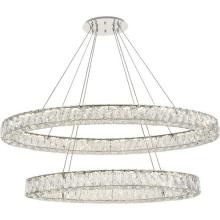 Elegant 3503D48C - Monroe Integrated LED Light Chrome Chandelier Clear Royal Cut Crystal