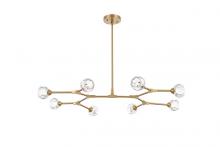  3508D45G - Zayne 8 Light Pendant in Gold