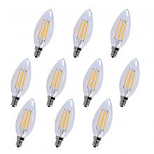  E12LED121-10PK - LED E12 Candelabra, 5000k, 300 Degree, CRI80, Es, Ul/CUL, 4W, 40w Equivalent, 15000hrs