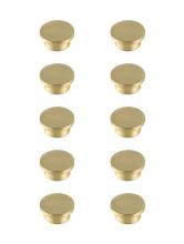  KB2009-GD-10PK - Trovon 1.6" Diameter Brushed Gold Oversize Round Knob Multipack (Set of 10)