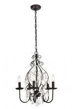  LD5003D17ORB - Blaise Collection Pendant D17 H23 Lt:5 Oil Rubbed Bronze Finish