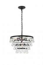  LD5016D17BK - Kora 5 Light Black Pendant