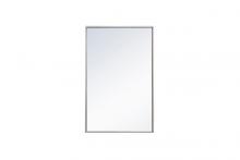  MR41828S - Metal Frame Rectangle Mirror 18x28 Inch in Silver