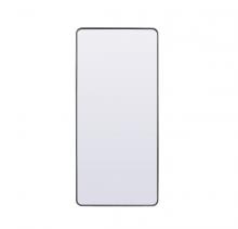  MR80FL3272S - Soft Corner Metal Rectangle Full Length Mirror 32x72 Inch in Silver