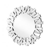  MR9132 - Sparkle 39.5 In. Contemporary Round Mirror in Clear