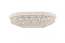  V1800F36SC/RC - Primo 18 Light Chrome Flush Mount Clear Royal Cut Crystal