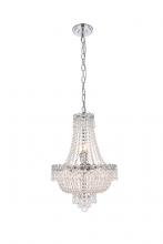  V1900D16C/RC - Century 8 Light Chrome Pendant Clear Royal Cut Crystal