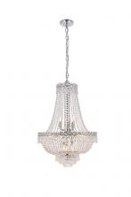  V1900D20C/RC - Century 12 Light Chrome Chandelier Clear Royal Cut Crystal