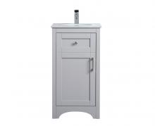  VF17018GR - 18 Inch Single Bathroom Vanity in Grey