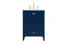  VF18024BL - 24 Inch Single Bathroom Vanity in Blue