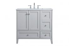  VF18036GR - 36 Inch Single Bathroom Vanity in Grey