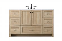  VF2854MW - 54 Inch Single Bathroom Vanity In Mango Wood