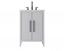  VF29324GR - 24 Inch Single Bathroom Vanity In Grey