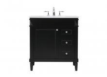  VF31832BK - 32 Inch Single Bathroom Vanity in Black