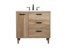  VF47036NT - 36 Inch Single Bathroom Vanity in Natural Oak