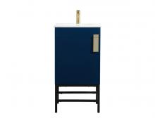  VF48818MBL - 18 Inch Single Bathroom Vanity in Blue