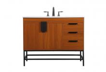  VF48842MTK - 42 Inch Single Bathroom Vanity in Teak