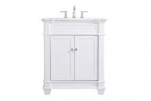  VF50030WH - 30 Inch Single Bathroom Vanity Set in White