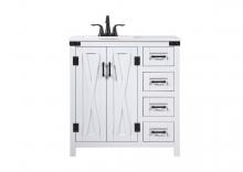  VF90232WH - 32 Inch Single Bathroom Vanity in White