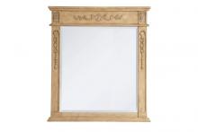  VM13236AB - Wood Frame Mirror 32 Inchx36 Inch in Antique Beige