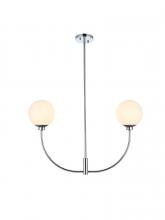 Elegant LD816D30C - Nyomi 30 inch chandelier in Chrome