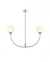 Elegant LD816D36C - Nyomi 36 inch chandelier in Chrome