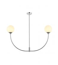 Elegant LD816D42C - Nyomi 42 inch chandelier in Chrome