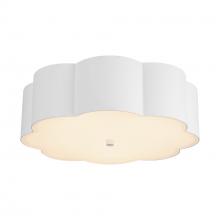  FM603314AW - Blossom 14-in Antique White Socket Flush Mount