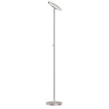  701LEDF-SN - Torchier Floor Lamp, Satin Nickel Finish