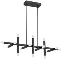  ACS-4064HC-MB-FR - 48W Horizontal Chandelier Matte Black with Frosted Acrylic Diffuser