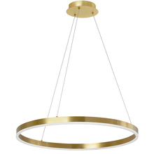  CIR-2434C-AGB - 34W Chandelier, Aged Brass with White Acrylic Diffuser