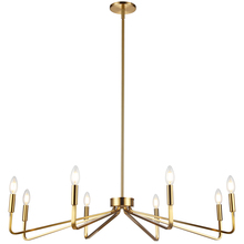  CLN-388C-AGB - 8 Light Incandescent Chandelier, Aged Brass