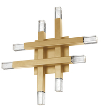  FCS-1432W-AGB - 24W Aged Brass Wall Sconce w/ Acrylic Diffuser