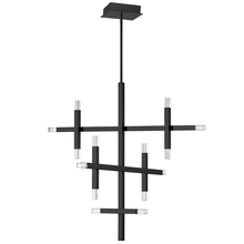 Dainolite FCS-3656C-MB - 42W Matte Black Chandelier w/ Acrylic Diffuser