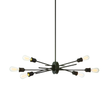 Dainolite NEB-326HP-ES - 6 Light Horizontal Pendant, Espresso Finish