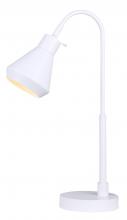  ITL1020A21WH - BYCK, ITL1020A21WH -G-, MWH Color, 1 Lt Table Lamp, 40W Type A, On-Off on Cord, 6.25inch W x 21inch 