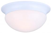  IFM5911 - Fmount, 9" 1 Bulb Flushmount, Frosted Glass, 60W Type A