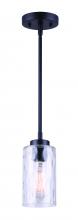  IPL754A01BK - Newport 1 Light Pendant, Black Finish