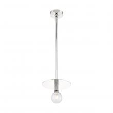  60/7252 - Bizet - 1 Light Mini Pendant with- Polished Nickel Finish