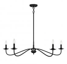  M10085MBK - 5-Light Chandelier in Matte Black